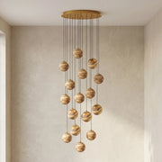 Ambrose Alabaster Globe Cascade Chandelier