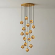 Ambrose Alabaster Globe Cascade Chandelier