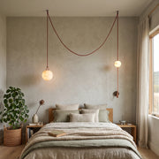 Anouk Draped Strap Alabaster Chandelier
