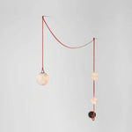 Anouk Draped Strap Alabaster Chandelier