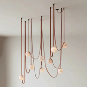 Anouk Draped Strap Alabaster Chandelier