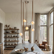 Anouk Draped Strap Alabaster Chandelier