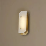 Asymmetrical Elaris Alabaster Wall Lamp