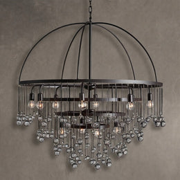 Aubrey Modern Crystal Ball 4 Tier Chandelier