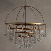 Aubrey Modern Crystal Ball 4 Tier Chandelier