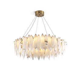 Aveline Alabaster Petal Chandelier