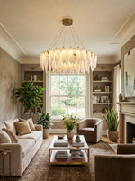 Aveline Alabaster Petal Chandelier