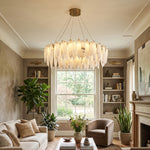 Aveline Alabaster Petal Chandelier