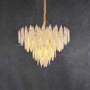 Aveline Alabaster Petal Chandelier
