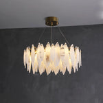 Aveline Alabaster Petal Chandelier