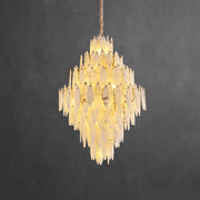Aveline Alabaster Petal Chandelier