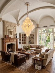 Aveline Alabaster Petal Chandelier