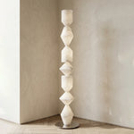 Sculptural Layered Alabaster Floor Lamp — image 14