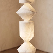 Sculptural Layered Alabaster Floor Lamp — image 12