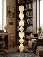 Sculptural Layered Alabaster Floor Lamp — image 11