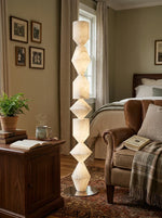 Sculptural Layered Alabaster Floor Lamp — image 8