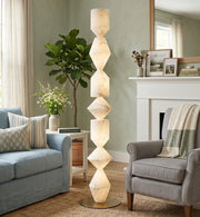 Sculptural Layered Alabaster Floor Lamp — image 6