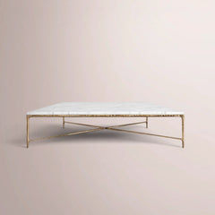 CARRARA MARBLE-BRASS