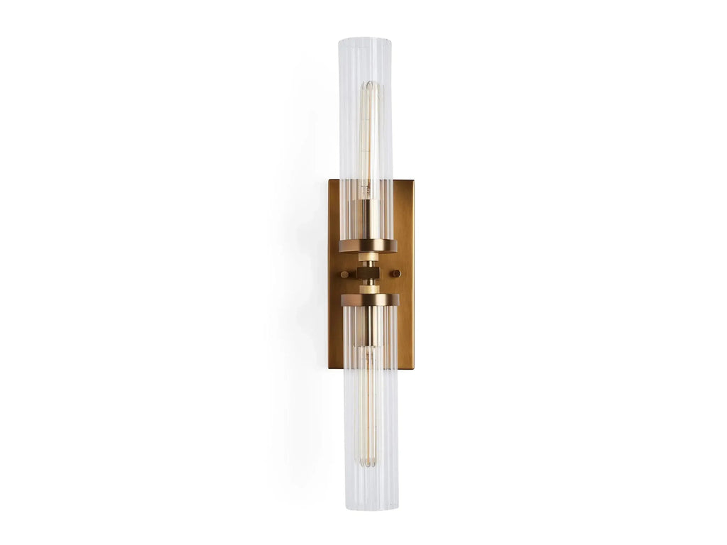 Andreas 2-Light Glass Wall Sconce
