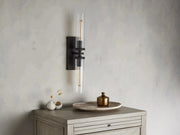Andreas 2-Light Glass Wall Sconce