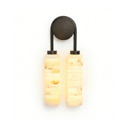 Calla Ribbed Alabaster Wall Sconce