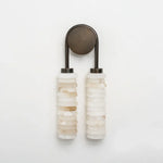 Calla Ribbed Alabaster Wall Sconce