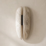 Capsule Alabaster Veil Leather Wall Light