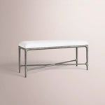 Caloria Fabric End-of-Bed Bench — FORGED PEWTER / 36