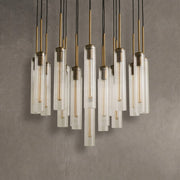 Colleena Fluted Glass Round Chandelier