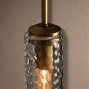 Colleena Hammered Glass Pendant