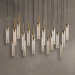 Colleena Linear Fluted Glass Chandelier