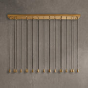 Colleena Linear Hammered Glass Chandelier