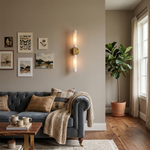 Corvin Alabaster Column Wall Sconce