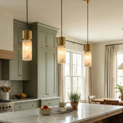 Cylindrical Alabaster Pendant lamp — image 2