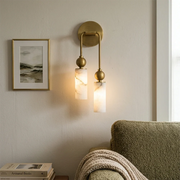 Cylindrical Harlin Alabaster Wall Lamp