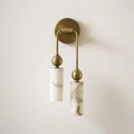 Cylindrical Harlin Alabaster Wall Lamp