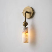 Cylindrical Harlin Alabaster Wall Lamp
