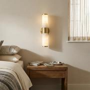 Cylindrical Lampatron Alabaster Wall Lamp