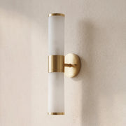 Cylindrical Lampatron Alabaster Wall Lamp