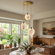 Disc Harvest Alabaster Chandelier