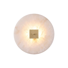 Disc Shaped Alabaster Wall Light