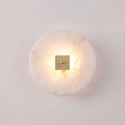 Disc Shaped Alabaster Wall Light