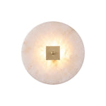 Disc Shaped Alabaster Wall Light