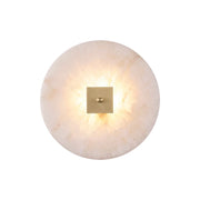 Disc Shaped Alabaster Wall Light