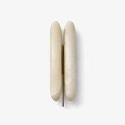 Double Husk Alabaster Wall Sconce