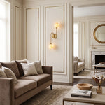 Duvelle Alabaster Two-Globe Wall Sconce