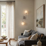 Duvelle Alabaster Two-Globe Wall Sconce
