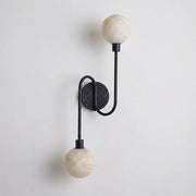 Duvelle Alabaster Two-Globe Wall Sconce