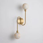 Duvelle Alabaster Two-Globe Wall Sconce