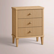 Luvoriel Reeded Closed Nightstand — LIGHT OAK / 20